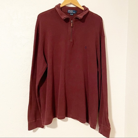 Polo Ralph Lauren 1/4 Zip Knit‎ Pullover Sweater Mens XXL - Picture 1 of 6